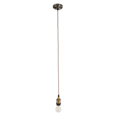 Alternative view of LEDTM® SUSPENS 115105 Vintage Κρεμαστό Φωτιστικό Οροφής με Ντουί 1 x E27 AC 220-240V IP20 - Χρυσό & Καφέ - Μ10 x Π10 x Y108.7cm