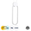 LEDTM® ILDI 61089 Μοντέρνο Κρεμαστό Φωτιστικό Οροφής LED 12W 1440lm 300° AC 220-240V IP20 Ρυθμιζόμενο Λευκό CCT με On/Off 2700K/4500K/6000K - Lumileds SMD Chip - Λευκό Ματ - Μ10 x Π2.3 x Υ38cm - 3 Χρόνια Εγγύηση - Image 2