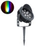 LEDTM® TREEVINA 90362 Φωτιστικό Σποτ με Αντιθαμβωτική Γρίλια για Φυτά - Δέντρα με Βάση Κήπου / Καρφωτό LED 24W 2040lm 10° DC 24V Αδιάβροχο IP65 Πολύχρωμο RGBW Dimmable DMX512 - Bridgelux SMD Chip - Γκρι Ανθρακί - Μ21.5 x Π18.3 x Υ14cm - 3 Χρόνια Εγγύηση - Image 2