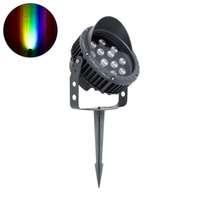 Alternative view of LEDTM® TREEVINA 90362 Φωτιστικό Σποτ με Αντιθαμβωτική Γρίλια για Φυτά - Δέντρα με Βάση Κήπου / Καρφωτό LED 24W 2040lm 10° DC 24V Αδιάβροχο IP65 Πολύχρωμο RGBW Dimmable DMX512 - Bridgelux SMD Chip - Γκρι Ανθρακί - Μ21.5 x Π18.3 x Υ14cm - 3 Χρόνια Εγγύηση