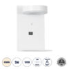 LEDTM® CROWN 61371 Μοντέρνο Φωτιστικό Τοίχου - Απλίκα Ξενοδοχείου Reading Light με Φορτιστή USB 3A LED 5W 550lm 120° AC 220-240V IP20 Φυσικό Λευκό 4500K - Bridgelux COB Chip & TÜV SÜD Driver - Λευκό Ματ - Μ15 x Π15 x Υ23cm - 3 Χρόνια Εγγύηση - Image 2