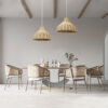 LEDTM® MAYOTTE 00724 Boho Κρεμαστό Φωτιστικό Οροφής με Ντουί 1 x E27 AC 220-240V IP20 - Μπεζ - Μ40 x Π40 x Υ28cm - Image 10