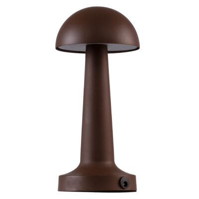 Alternative view of LEDTM® COCO 76513 Επαναφορτιζόμενο Επιτραπέζιο Φωτιστικό Πορτατίφ LED 1.5W 105lm 120° DC 5V IP44 Θερμό Λευκό 2700K Dimmable Καφέ Αλουμίνιο - Μ10 x Π10 x Υ22cm - 2 Xρόνια Εγγύηση