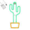 LEDTM® 78574 Φωτιστικό Ταμπέλα Φωτεινή Επιγραφή NEON LED Σήμανσης CACTUS 5W με Καλώδιο Τροφοδοσίας USB - Μπαταρίας 3xAAA (Δεν Περιλαμβάνονται) - Πράσινο - Κίτρινο - Image 2