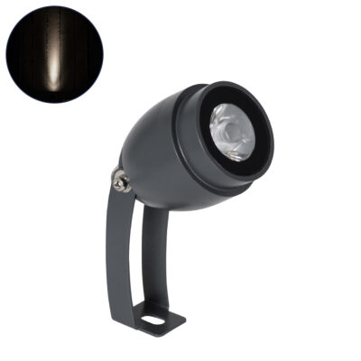 Alternative view of LEDTM® TREEGAL 90462 Φωτιστικό Σποτ για Φυτά - Δέντρα με Βάση Μπετού & Κορμού LED 3W 345lm 15° DC 24V Αδιάβροχο IP67 Φυσικό Λευκό 4500K Dimmable - Bridgelux SMD Chip - Γκρι Ανθρακί - Μ5 x Π5 x Υ14.7cm - 3 Χρόνια Εγγύηση