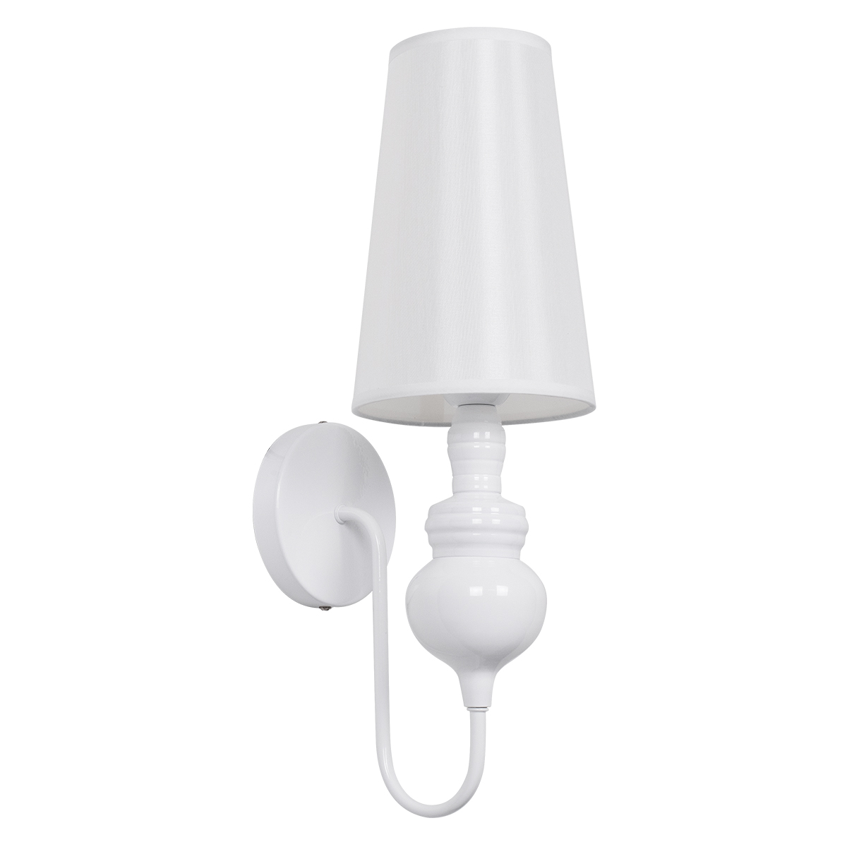 LEDTM® LAURA 01499 Μοντέρνο Φωτιστικό Τοίχου - Απλίκα με Ντουί 1 x E27 AC 220-240V IP20 - Λευκό - Μ21 x Π15 x Y48cm - Image 2