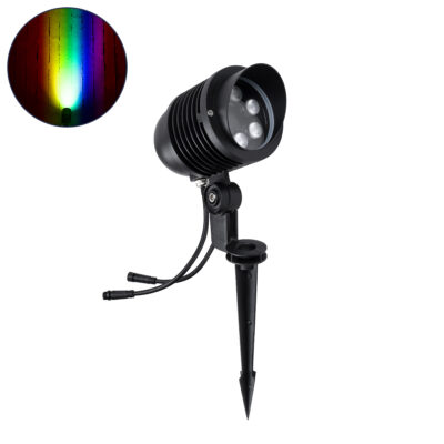 Alternative view of LEDTM® TREELIGHT-LINA 90657 Σποτ Φωτισμού Ειδικό για Φυτά - Δέντρα με Βάση Κήπου / Καρφωτό LED 6W 630lm 30° DC 24V Αδιάβροχο IP65 Μ10.5 x Π18 x Υ40cm Πολύχρωμο RGBW DMX512 - Γκρι Ανθρακί - 3 Years Warranty