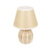 LEDTM® HASUMI 01957 Boho Επιτραπέζιο Φωτιστικό Πορτατίφ με Ντουί 1 x E27 AC 220-240V IP20 - Μπεζ & Λευκό - Μ19 x Π19 x Υ30cm