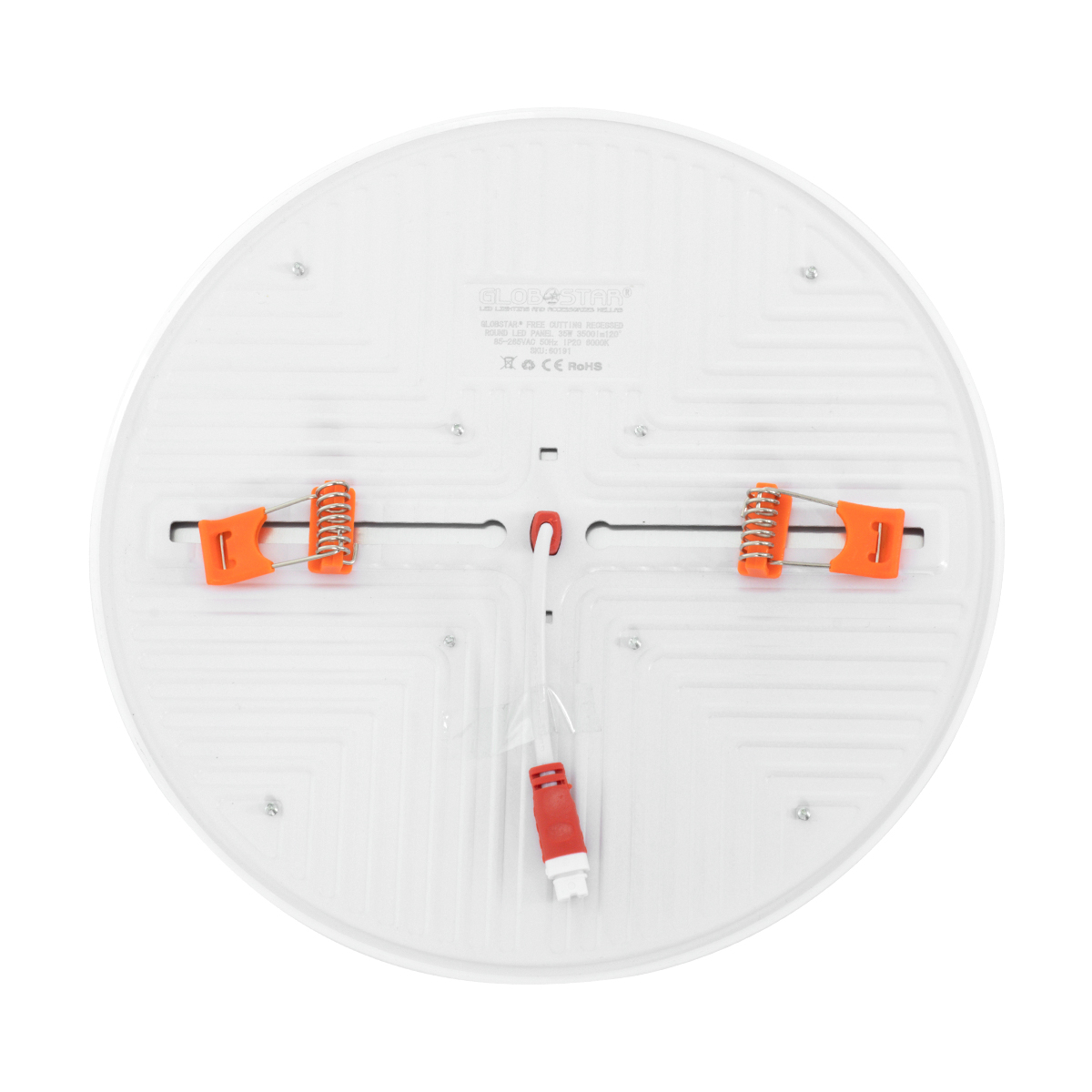 LEDTM® PANELEON 60191 Χωνευτό Panel Οροφής με Σύστημα Ρυθμιζόμενης Τρύπας Κοπής LED 33W 3590lm 180° AC 220-240V IP20 Ψυχρό Λευκό 6000K - Lumileds SMD Chip & TÜV SÜD Driver - Λευκό Γαλακτερό - Μ22.2 x Π22.2 x Υ2cm / Q3.5cm έως Q20.5cm - 3 Χρόνια Εγγύηση - Image 5