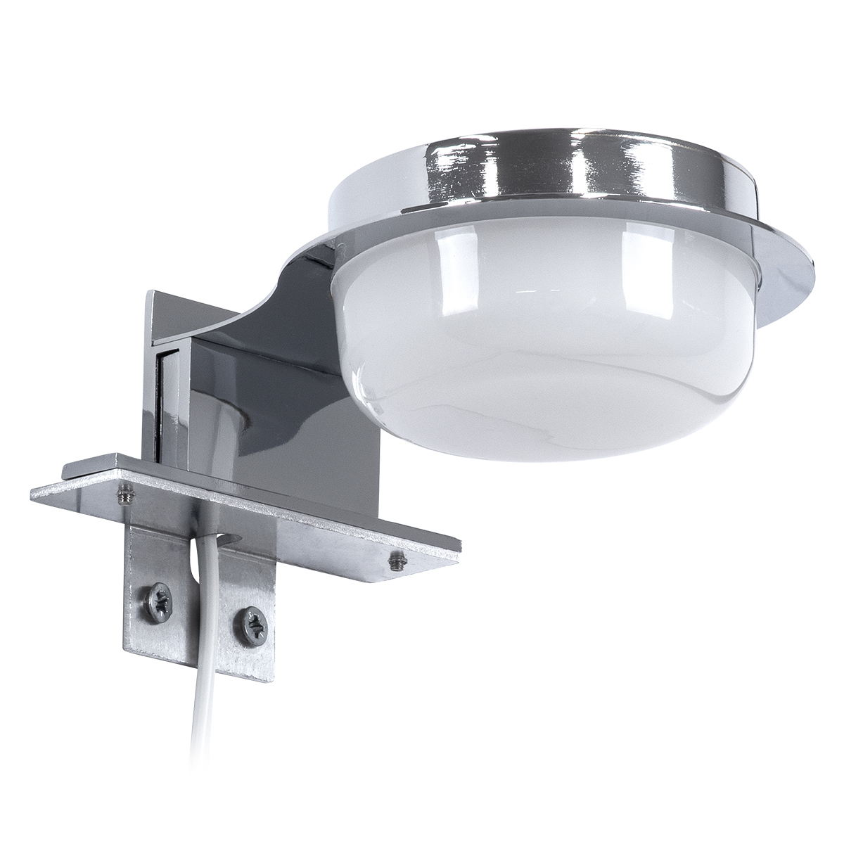 LEDTM® KIARA 60402 Μοντέρνο Φωτιστικό Τοίχου - Απλίκα Καθρέπτη Μπάνιου LED 5W 560lm 120° AC 220-240V IP44 Φυσικό Λευκό 4500K - Lumileds SMD Chip & TÜV SÜD Driver - Νίκελ Χρώμιο & Λευκό - Μ10 x Π13 x Υ3cm - 3 Χρόνια Εγγύηση - Image 5