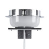 LEDTM® KIARA 60402 Μοντέρνο Φωτιστικό Τοίχου - Απλίκα Καθρέπτη Μπάνιου LED 5W 560lm 120° AC 220-240V IP44 Φυσικό Λευκό 4500K - Lumileds SMD Chip & TÜV SÜD Driver - Νίκελ Χρώμιο & Λευκό - Μ10 x Π13 x Υ3cm - 3 Χρόνια Εγγύηση - Image 6