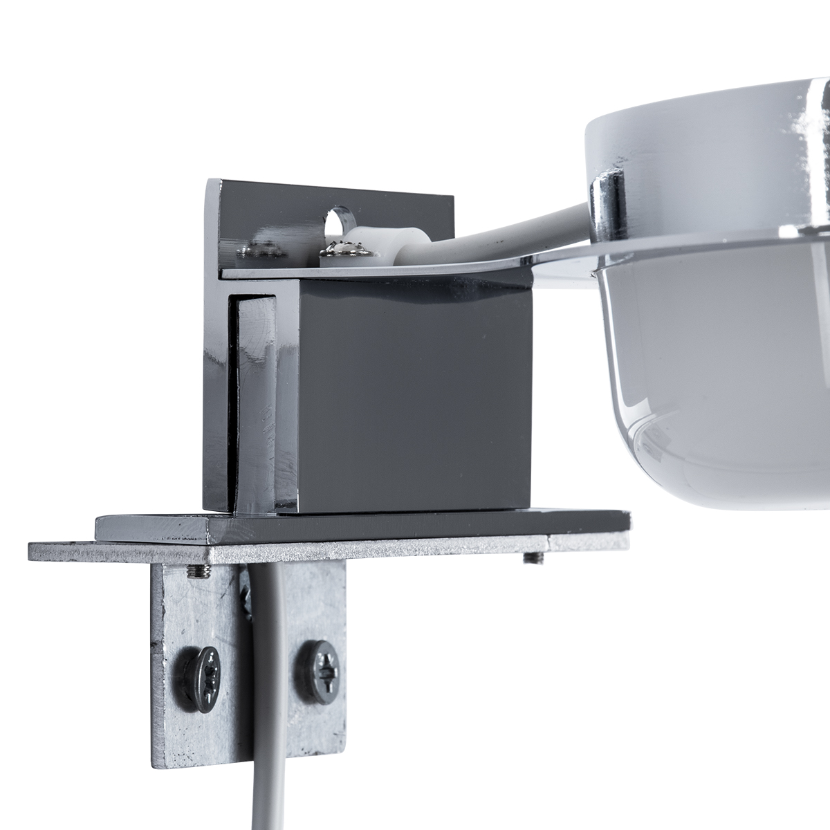 LEDTM® KIARA 60402 Μοντέρνο Φωτιστικό Τοίχου - Απλίκα Καθρέπτη Μπάνιου LED 5W 560lm 120° AC 220-240V IP44 Φυσικό Λευκό 4500K - Lumileds SMD Chip & TÜV SÜD Driver - Νίκελ Χρώμιο & Λευκό - Μ10 x Π13 x Υ3cm - 3 Χρόνια Εγγύηση - Image 9