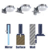 LEDTM® KIARA 60402 Μοντέρνο Φωτιστικό Τοίχου - Απλίκα Καθρέπτη Μπάνιου LED 5W 560lm 120° AC 220-240V IP44 Φυσικό Λευκό 4500K - Lumileds SMD Chip & TÜV SÜD Driver - Νίκελ Χρώμιο & Λευκό - Μ10 x Π13 x Υ3cm - 3 Χρόνια Εγγύηση - Image 10