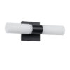 LEDTM® ANAIS 60408 Μοντέρνο Φωτιστικό Τοίχου - Απλίκα Καθρέπτη Μπάνιου με Ντουί 2 x G9 AC 220-240V IP44 - Μαύρο Ματ & Λευκό - Μ34 x Π12 x Υ11cm - Image 3