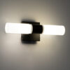 LEDTM® ANAIS 60408 Μοντέρνο Φωτιστικό Τοίχου - Απλίκα Καθρέπτη Μπάνιου με Ντουί 2 x G9 AC 220-240V IP44 - Μαύρο Ματ & Λευκό - Μ34 x Π12 x Υ11cm - Image 9