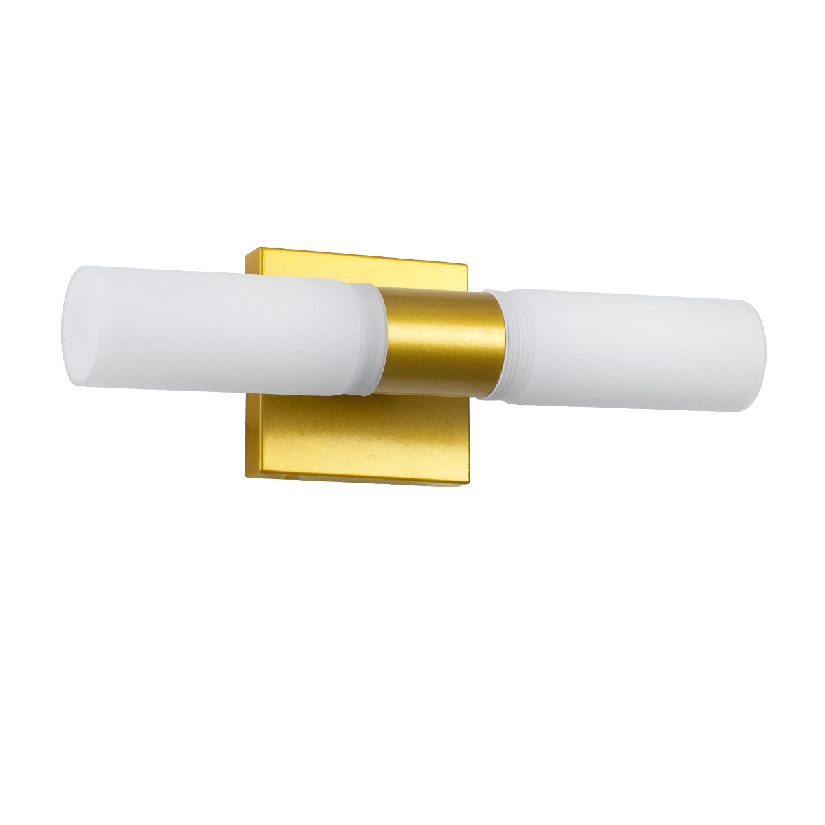 LEDTM® ANAIS 60409 Μοντέρνο Φωτιστικό Τοίχου - Απλίκα Καθρέπτη Μπάνιου με Ντουί 2 x G9 AC 220-240V IP44 - Χρυσό Βούρτσας & Λευκό - Μ34 x Π12 x Υ11cm - Image 3