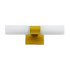 LEDTM® ANAIS 60409 Μοντέρνο Φωτιστικό Τοίχου - Απλίκα Καθρέπτη Μπάνιου με Ντουί 2 x G9 AC 220-240V IP44 - Χρυσό Βούρτσας & Λευκό - Μ34 x Π12 x Υ11cm - Image 4