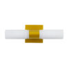 LEDTM® ANAIS 60409 Μοντέρνο Φωτιστικό Τοίχου - Απλίκα Καθρέπτη Μπάνιου με Ντουί 2 x G9 AC 220-240V IP44 - Χρυσό Βούρτσας & Λευκό - Μ34 x Π12 x Υ11cm - Image 5