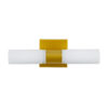 LEDTM® ANAIS 60409 Μοντέρνο Φωτιστικό Τοίχου - Απλίκα Καθρέπτη Μπάνιου με Ντουί 2 x G9 AC 220-240V IP44 - Χρυσό Βούρτσας & Λευκό - Μ34 x Π12 x Υ11cm - Image 6