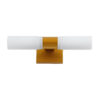 LEDTM® ANAIS 60411 Μοντέρνο Φωτιστικό Τοίχου - Απλίκα Καθρέπτη Μπάνιου με Ντουί 2 x G9 AC 220-240V Αδιάβροχο IP44 - Χάλκινο & Λευκό - Μ34 x Π12 x Υ11cm - Image 4