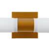 LEDTM® ANAIS 60411 Μοντέρνο Φωτιστικό Τοίχου - Απλίκα Καθρέπτη Μπάνιου με Ντουί 2 x G9 AC 220-240V Αδιάβροχο IP44 - Χάλκινο & Λευκό - Μ34 x Π12 x Υ11cm - Image 7
