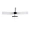 LEDTM® FLORA 60412 Μοντέρνο Φωτιστικό Τοίχου - Απλίκα Καθρέπτη Μπάνιου με Ντουί 2 x G9 AC 220-240V IP44 - Μαύρο Ματ - Μ31 x Π13 x Υ12cm - Image 2