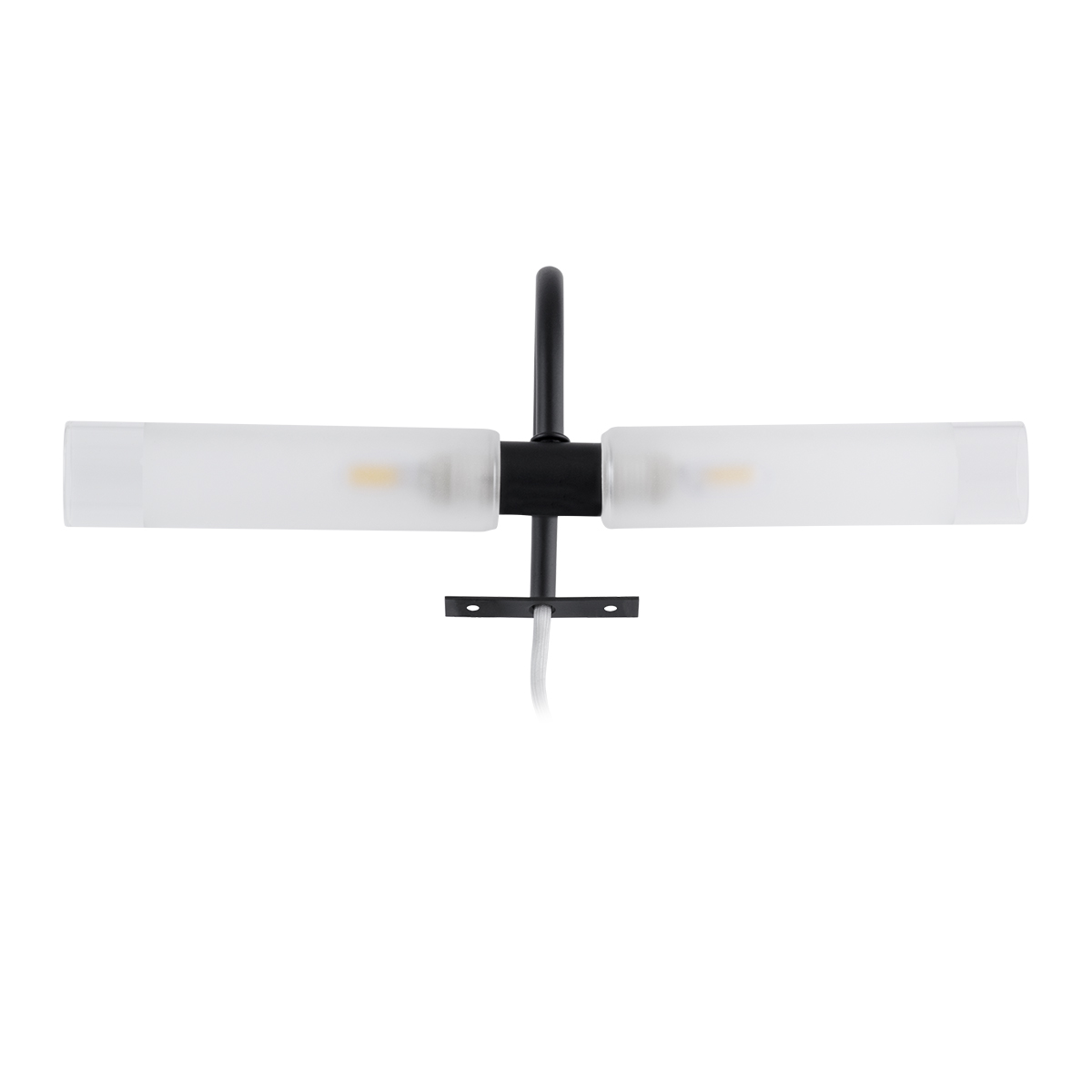 LEDTM® FLORA 60412 Μοντέρνο Φωτιστικό Τοίχου - Απλίκα Καθρέπτη Μπάνιου με Ντουί 2 x G9 AC 220-240V IP44 - Μαύρο Ματ - Μ31 x Π13 x Υ12cm - Image 2