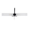 LEDTM® FLORA 60412 Μοντέρνο Φωτιστικό Τοίχου - Απλίκα Καθρέπτη Μπάνιου με Ντουί 2 x G9 AC 220-240V IP44 - Μαύρο Ματ - Μ31 x Π13 x Υ12cm - Image 3