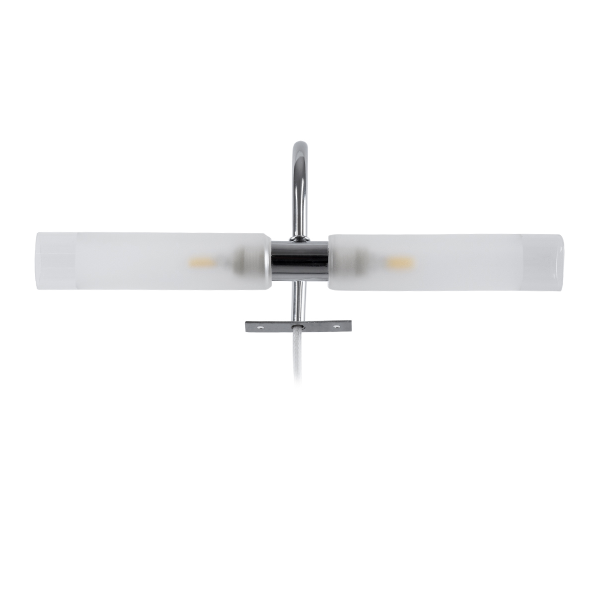 LEDTM® FLORA 60414 Μοντέρνο Φωτιστικό Τοίχου - Απλίκα Καθρέπτη Μπάνιου με Ντουί 2 x G9 AC 220-240V IP44 - Νίκελ Χρώμιο - Μ31 x Π13 x Υ12cm - Image 2