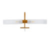 LEDTM® FLORA 60415 Μοντέρνο Φωτιστικό Τοίχου - Απλίκα Καθρέπτη Μπάνιου με Ντουί 2 x G9 AC 220-240V IP44 - Χάλκινο & Λευκό - Μ31 x Π13 x Υ12cm - Image 2