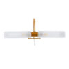 LEDTM® FLORA 60415 Μοντέρνο Φωτιστικό Τοίχου - Απλίκα Καθρέπτη Μπάνιου με Ντουί 2 x G9 AC 220-240V IP44 - Χάλκινο & Λευκό - Μ31 x Π13 x Υ12cm - Image 3