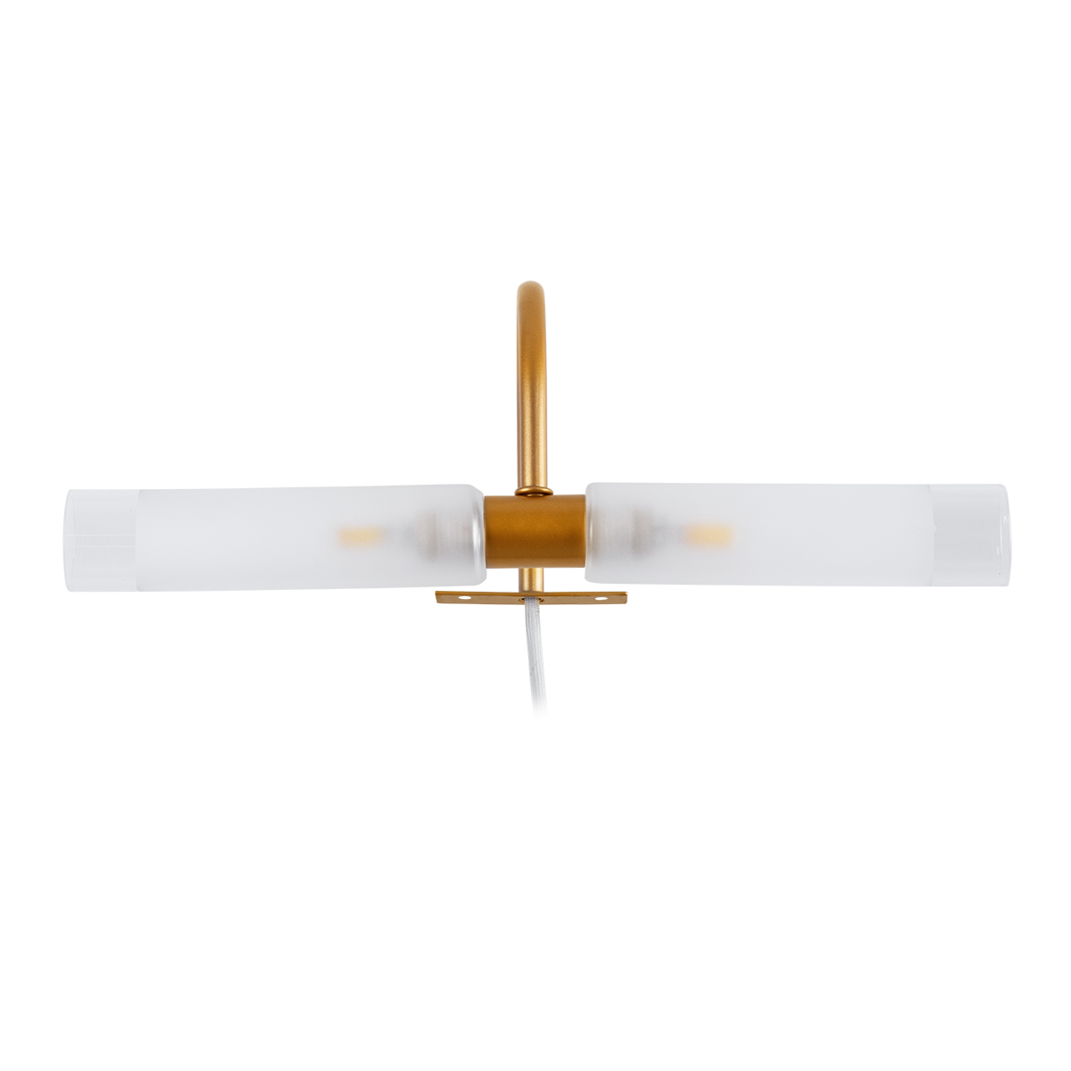 LEDTM® FLORA 60415 Μοντέρνο Φωτιστικό Τοίχου - Απλίκα Καθρέπτη Μπάνιου με Ντουί 2 x G9 AC 220-240V IP44 - Χάλκινο & Λευκό - Μ31 x Π13 x Υ12cm - Image 3