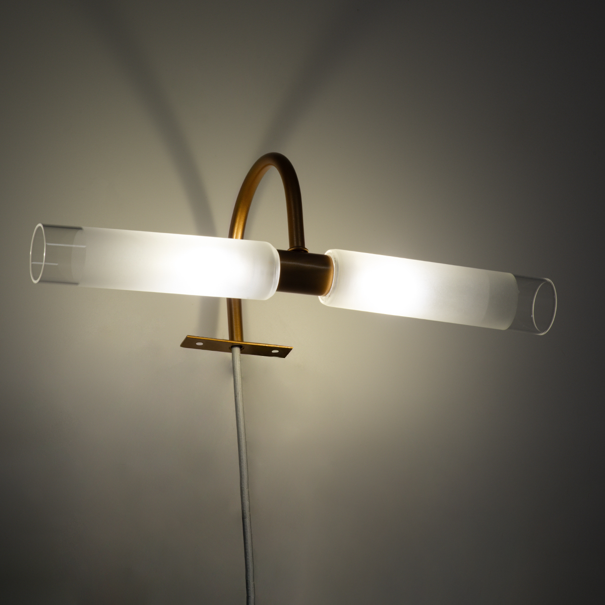 LEDTM® FLORA 60415 Μοντέρνο Φωτιστικό Τοίχου - Απλίκα Καθρέπτη Μπάνιου με Ντουί 2 x G9 AC 220-240V IP44 - Χάλκινο & Λευκό - Μ31 x Π13 x Υ12cm - Image 7