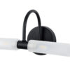 LEDTM® PAOLA 60416 Μοντέρνο Φωτιστικό Τοίχου - Απλίκα Καθρέπτη Μπάνιου με Ντουί 2 x G9 AC 220-240V Αδιάβροχο IP44 - Μαύρο Ματ & Λευκό - Μ31 x Π16 x Υ15cm - Image 8