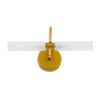 LEDTM® PAOLA 60417 Μοντέρνο Φωτιστικό Τοίχου - Απλίκα Καθρέπτη Μπάνιου με Ντουί 2 x G9 AC 220-240V IP44 - Χρυσό Βούρτσας & Λευκό - Μ31 x Π16 x Υ15cm - Image 4