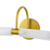 LEDTM® PAOLA 60417 Μοντέρνο Φωτιστικό Τοίχου - Απλίκα Καθρέπτη Μπάνιου με Ντουί 2 x G9 AC 220-240V IP44 - Χρυσό Βούρτσας & Λευκό - Μ31 x Π16 x Υ15cm - Image 8