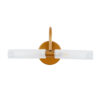 LEDTM® PAOLA 60419 Μοντέρνο Φωτιστικό Τοίχου - Απλίκα Καθρέπτη Μπάνιου με Ντουί 2 x G9 AC 220-240V Αδιάβροχο IP44 - Χάλκινο & Λευκό - Μ31 x Π16 x Υ15cm - Image 5