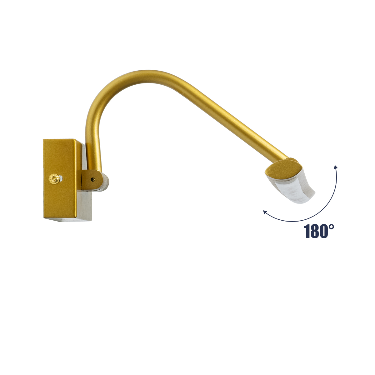 LEDTM® MIRA 60433 Μοντέρνο Φωτιστικό Τοίχου - Απλίκα Καθρέπτη Μπάνιου LED 12W 1400lm 120° AC 220-240V IP44 Φυσικό Λευκό 4500K - Lumileds SMD Chip & TÜV SÜD Driver - Χρυσό - Μ60 x Π20 x Υ13cm - 3 Χρόνια Εγγύηση - Image 7