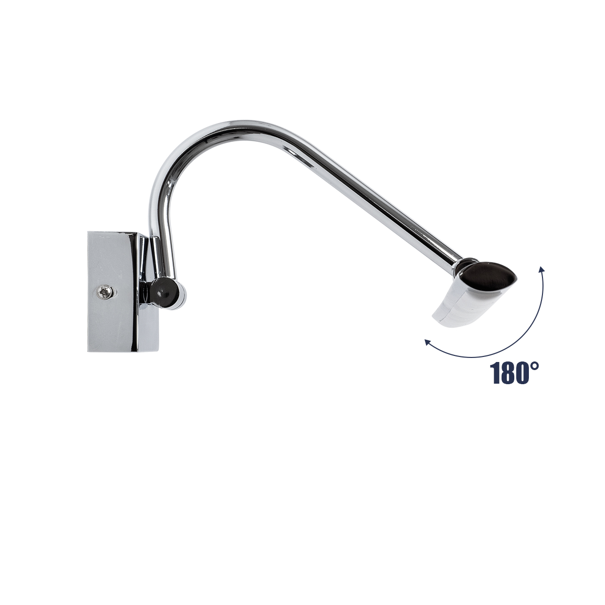 LEDTM® MIRA 60434 Μοντέρνο Φωτιστικό Τοίχου - Απλίκα Καθρέπτη Μπάνιου LED 12W 1400lm 120° AC 220-240V IP44 Φυσικό Λευκό 4500K - Lumileds SMD Chip & TÜV SÜD Driver - Νίκελ Χρώμιο - Μ60 x Π20 x Υ13cm - 3 Χρόνια Εγγύηση - Image 7