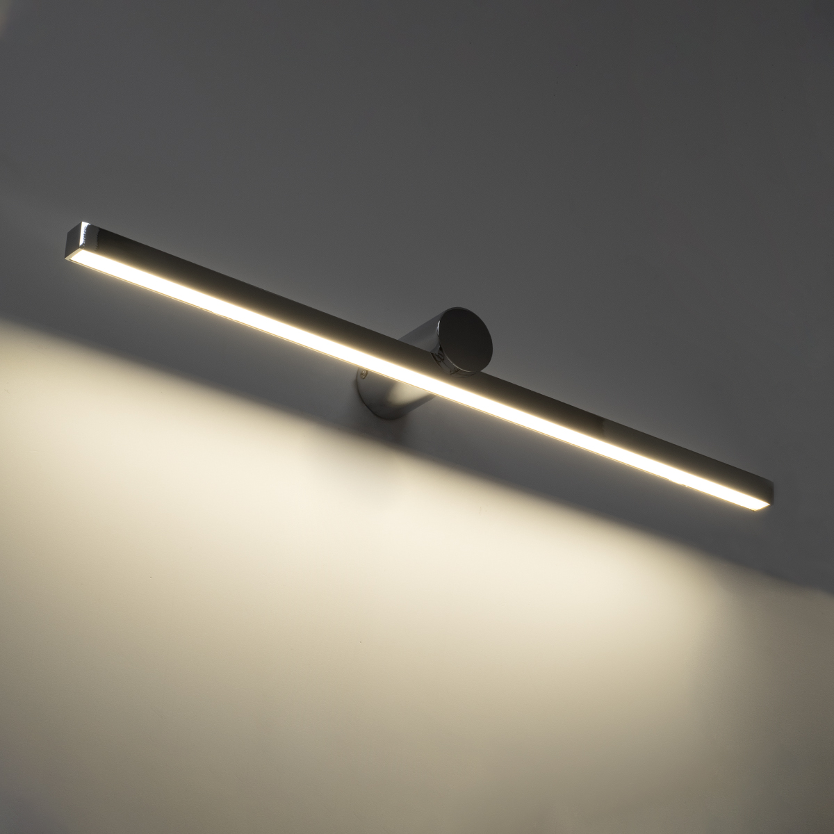 LEDTM® ROSA 60451 Μοντέρνο Φωτιστικό Τοίχου - Απλίκα Καθρέπτη Μπάνιου LED 12W 1400lm 120° AC 220-240V IP44 Φυσικό Λευκό 4500K - Lumileds SMD Chip & TÜV SÜD Driver - Νίκελ Χρώμιο - Μ60 x Π15 x Υ7cm - 3 Χρόνια Εγγύηση - Image 9