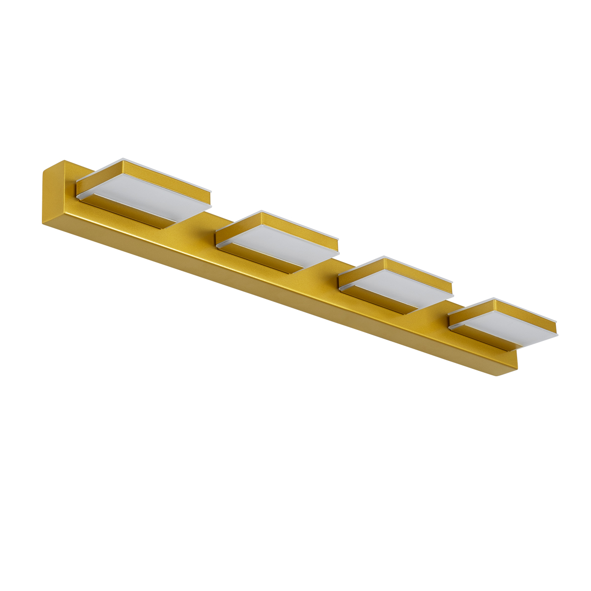 LEDTM® KARLA 60457 Μοντέρνο Φωτιστικό Τοίχου - Απλίκα Καθρέπτη Μπάνιου LED 14W 1600lm 180° AC 220-240V IP44 Φυσικό Λευκό 4500K - Lumileds SMD Chip & TÜV SÜD Driver - Χρυσό - Μ60 x Π9 x Υ5cm - 3 Χρόνια Εγγύηση - Image 3
