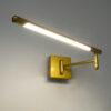 LEDTM® FRIDA 60459 Μοντέρνο Φωτιστικό Τοίχου - Απλίκα Καθρέπτη Μπάνιου LED 12W 1400lm 120° AC 220-240V IP44 Φυσικό Λευκό 4500K - Lumileds SMD Chip & TÜV SÜD Driver - Χρυσό Βούρτσας - Μ51 x Π25 x Υ10cm - 3 Χρόνια Εγγύηση - Image 8
