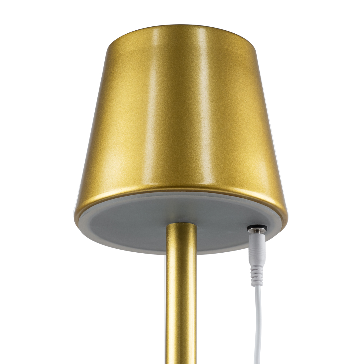 LEDTM® NEGA 60475 Μοντέρνο Επιτραπέζιο Φωτιστικό LED 2.2W 154lm 360° DC 5V με USB με Επαναφορτιζόμενη Μπαταρία Li-ion 3.7V 4000mAh IP20 Θερμό Λευκό 2700K με Αφή Dimmable - Lumileds SMD Chip - Χρυσό - Μ10 x Π10 x Υ39cm - 2 Χρόνια Εγγύηση - Image 10