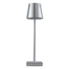 LEDTM® NEGA 60476 Μοντέρνο Επιτραπέζιο Φωτιστικό LED 2.2W 154lm 360° DC 5V με USB με Επαναφορτιζόμενη Μπαταρία Li-ion 3.7V 4000mAh IP20 Θερμό Λευκό 2700K με Αφή Dimmable - Lumileds SMD Chip - Ασημί - Μ10 x Π10 x Υ39cm - 2 Χρόνια Εγγύηση - Image 3