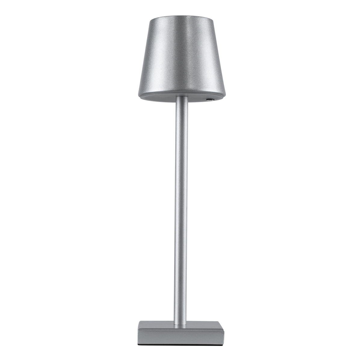 LEDTM® NEGA 60476 Μοντέρνο Επιτραπέζιο Φωτιστικό LED 2.2W 154lm 360° DC 5V με USB με Επαναφορτιζόμενη Μπαταρία Li-ion 3.7V 4000mAh IP20 Θερμό Λευκό 2700K με Αφή Dimmable - Lumileds SMD Chip - Ασημί - Μ10 x Π10 x Υ39cm - 2 Χρόνια Εγγύηση - Image 3