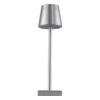 LEDTM® NEGA 60476 Μοντέρνο Επιτραπέζιο Φωτιστικό LED 2.2W 154lm 360° DC 5V με USB με Επαναφορτιζόμενη Μπαταρία Li-ion 3.7V 4000mAh IP20 Θερμό Λευκό 2700K με Αφή Dimmable - Lumileds SMD Chip - Ασημί - Μ10 x Π10 x Υ39cm - 2 Χρόνια Εγγύηση - Image 5