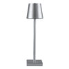 LEDTM® NEGA 60476 Μοντέρνο Επιτραπέζιο Φωτιστικό LED 2.2W 154lm 360° DC 5V με USB με Επαναφορτιζόμενη Μπαταρία Li-ion 3.7V 4000mAh IP20 Θερμό Λευκό 2700K με Αφή Dimmable - Lumileds SMD Chip - Ασημί - Μ10 x Π10 x Υ39cm - 2 Χρόνια Εγγύηση - Image 6