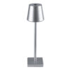LEDTM® NEGA 60476 Μοντέρνο Επιτραπέζιο Φωτιστικό LED 2.2W 154lm 360° DC 5V με USB με Επαναφορτιζόμενη Μπαταρία Li-ion 3.7V 4000mAh IP20 Θερμό Λευκό 2700K με Αφή Dimmable - Lumileds SMD Chip - Ασημί - Μ10 x Π10 x Υ39cm - 2 Χρόνια Εγγύηση - Image 7