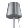 LEDTM® NEGA 60476 Μοντέρνο Επιτραπέζιο Φωτιστικό LED 2.2W 154lm 360° DC 5V με USB με Επαναφορτιζόμενη Μπαταρία Li-ion 3.7V 4000mAh IP20 Θερμό Λευκό 2700K με Αφή Dimmable - Lumileds SMD Chip - Ασημί - Μ10 x Π10 x Υ39cm - 2 Χρόνια Εγγύηση - Image 10