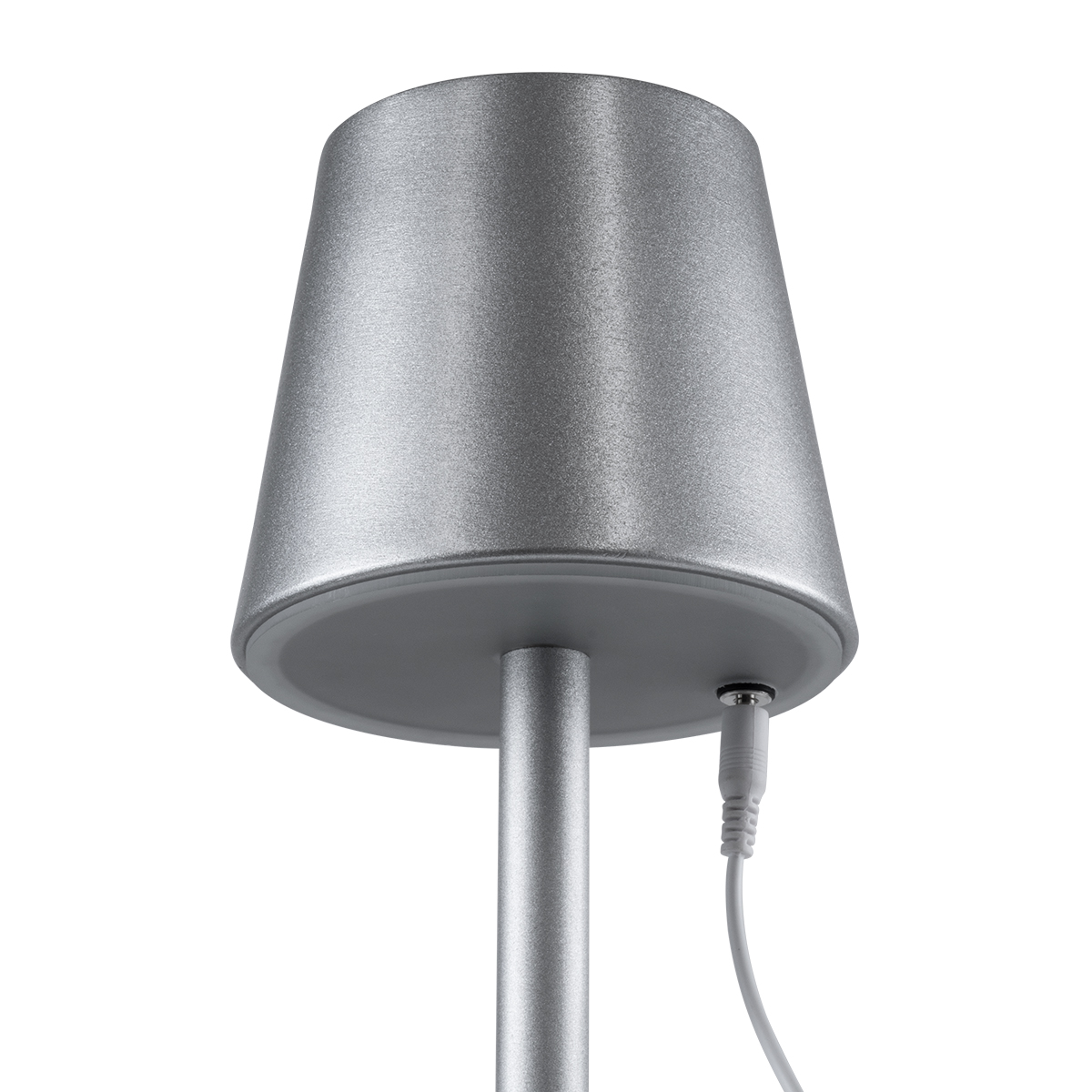 LEDTM® NEGA 60476 Μοντέρνο Επιτραπέζιο Φωτιστικό LED 2.2W 154lm 360° DC 5V με USB με Επαναφορτιζόμενη Μπαταρία Li-ion 3.7V 4000mAh IP20 Θερμό Λευκό 2700K με Αφή Dimmable - Lumileds SMD Chip - Ασημί - Μ10 x Π10 x Υ39cm - 2 Χρόνια Εγγύηση - Image 10